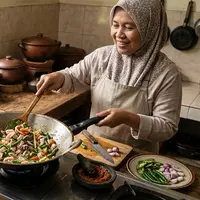 Resep Cumi Tumis Cabai Hijau dan Bawang (AI Generated)