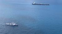 Dua kapal super tanker yang diamankan Bakamla RI,yakni MT Horse dari Iran, dan MT Freya dari Panama, sedang menuju ke Batam guna melakukan pemeriksaan lebih lanjut. (Photo credit: Ajang Nurdin/Liputan6.com)