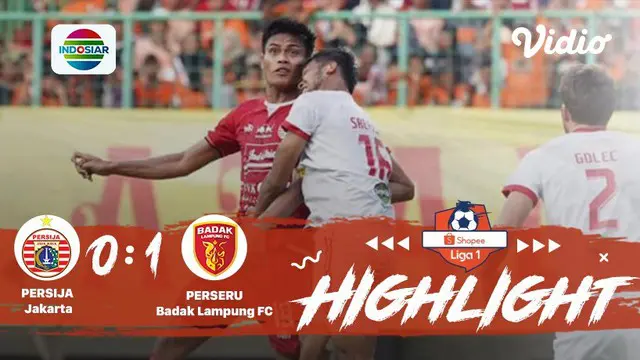 Pertandingan #ShopeeLiga1, antara #PersijaJakarta vs #BadakLampung yang berlangsung di Stadion Gelora Bung Karno, DKI Jakarta pada...