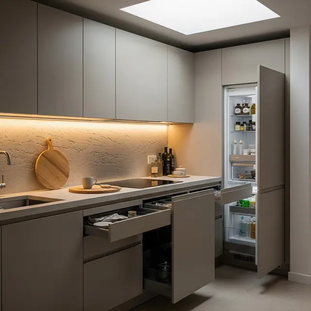 9 Model Dapur Banyak Laci dan Ruangan Tersembunyi di Lahan Terbatas, Solusi Rumah Mungil