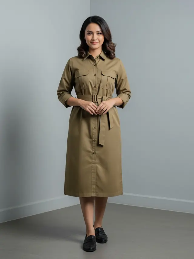 Dress Kemeja Keki (Shirt Dress)