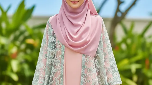 Model Gamis Abaya Warna Pastel Anti Gerah