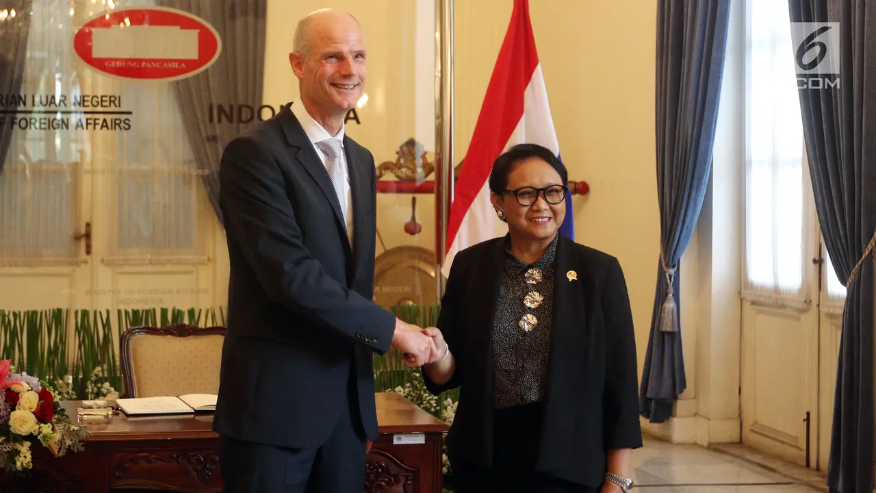 Menteri Retno Marsudi Terima Kunjungan Menlu Belanda