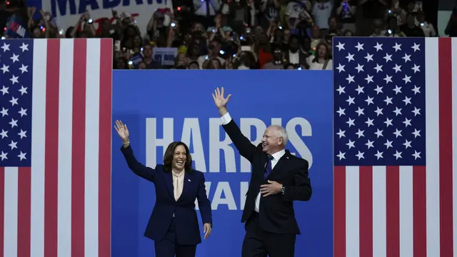Kamala Harris Pilih Tim Walz Sebagai Pasangan Cawapres AS