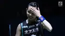 Tunggal putra China Taipei, Tai Tzu Ying saat melawan pebulu tangkis Skotlandia, Kirsty Gilmour pada 8 besar Indonesia Open 2018 di Istora GBK, Jakarta, Jumat (6/7). Tai Tzu Ying menang 21-16, 21-11. (Liputan6.com/Helmi Fithriansyah)