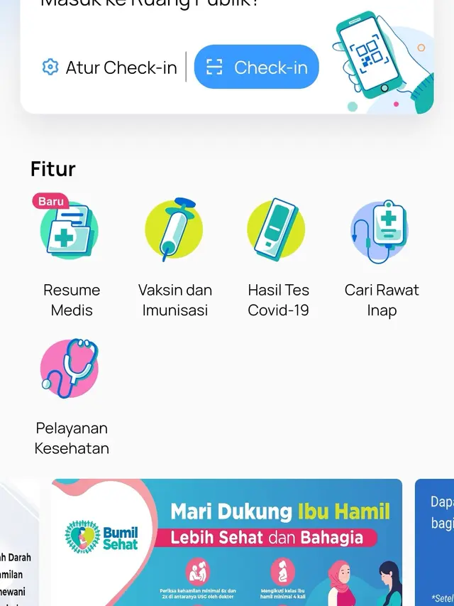 Aplikasi Satu Sehat Mobile.