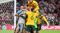 Australia lolos ke Piala Dunia 2022 usai kalahkan Peru lewat adu penalti di playoff kualifikasi (AFP)