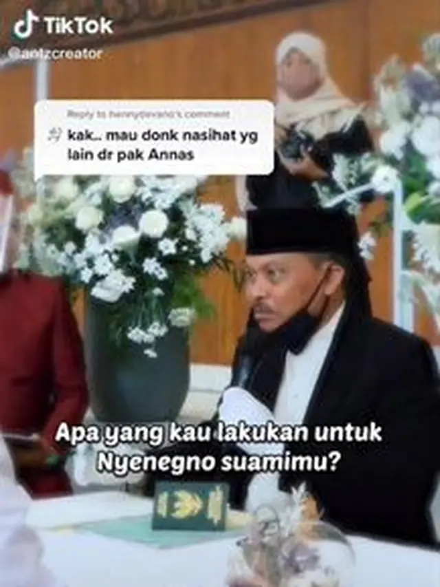 Viral Penghulu Tanya Tugas Istri ke Pengantin Wanita, Jawabannya Jadi Sorotan