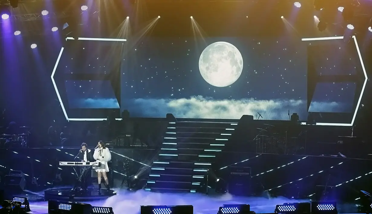 Aaliyah Massaid dan Dul Jaelani (Bambang E Ros/Fimela.com)