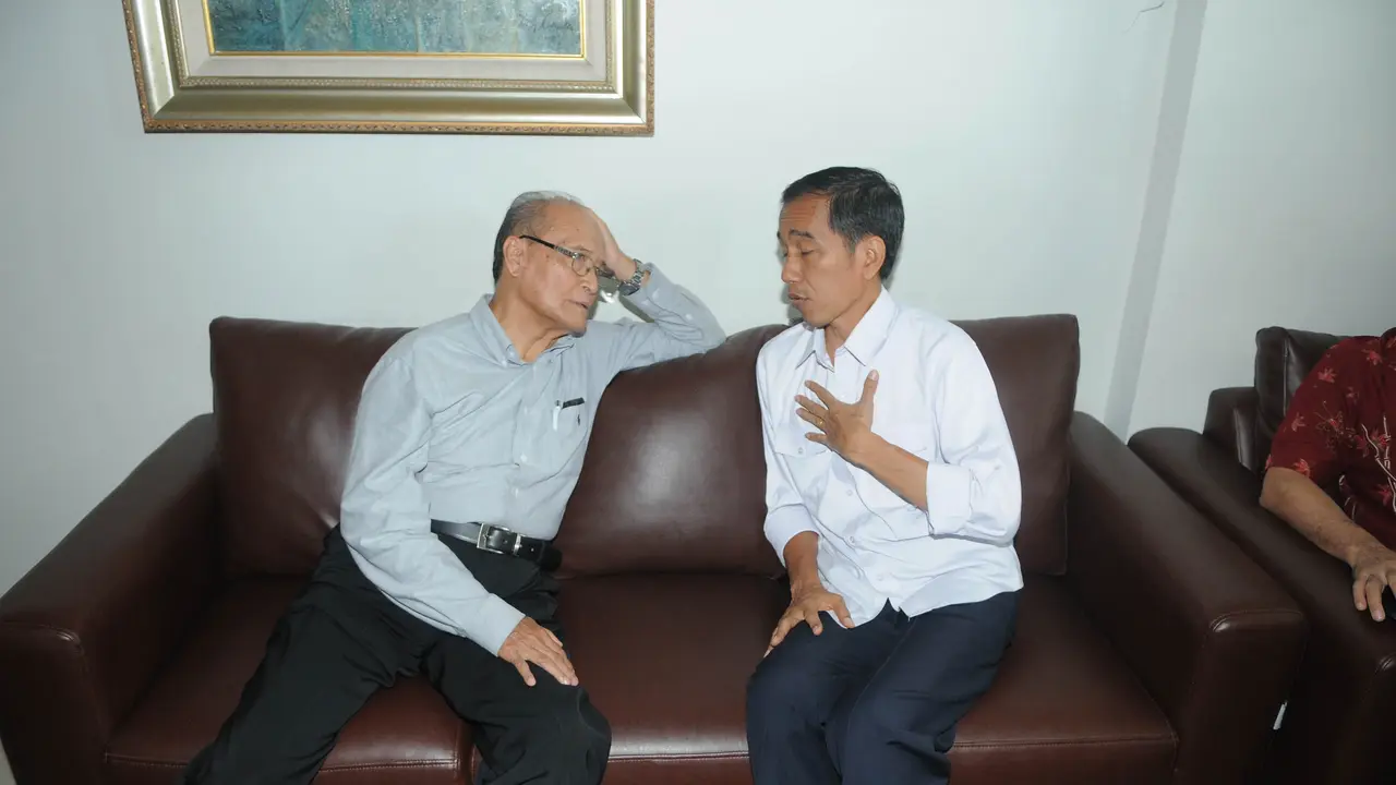 Jokowi Temui Buya Syafii Maarif Ditemani 2 Elite PKB