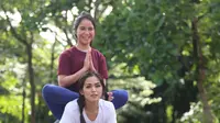 Jessica Iskandar - Chacha Frederica - Marshanda Latihan Yoga (Adrian Putra/bintang.com)