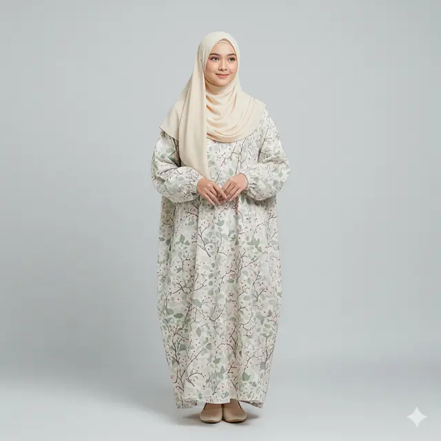 Model Gamis Katun Adem untuk Sehari-hari. Gemini