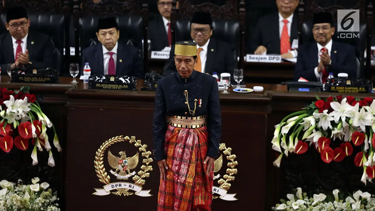Pidato Kenegaraan Jokowi  DPR/DPD RI