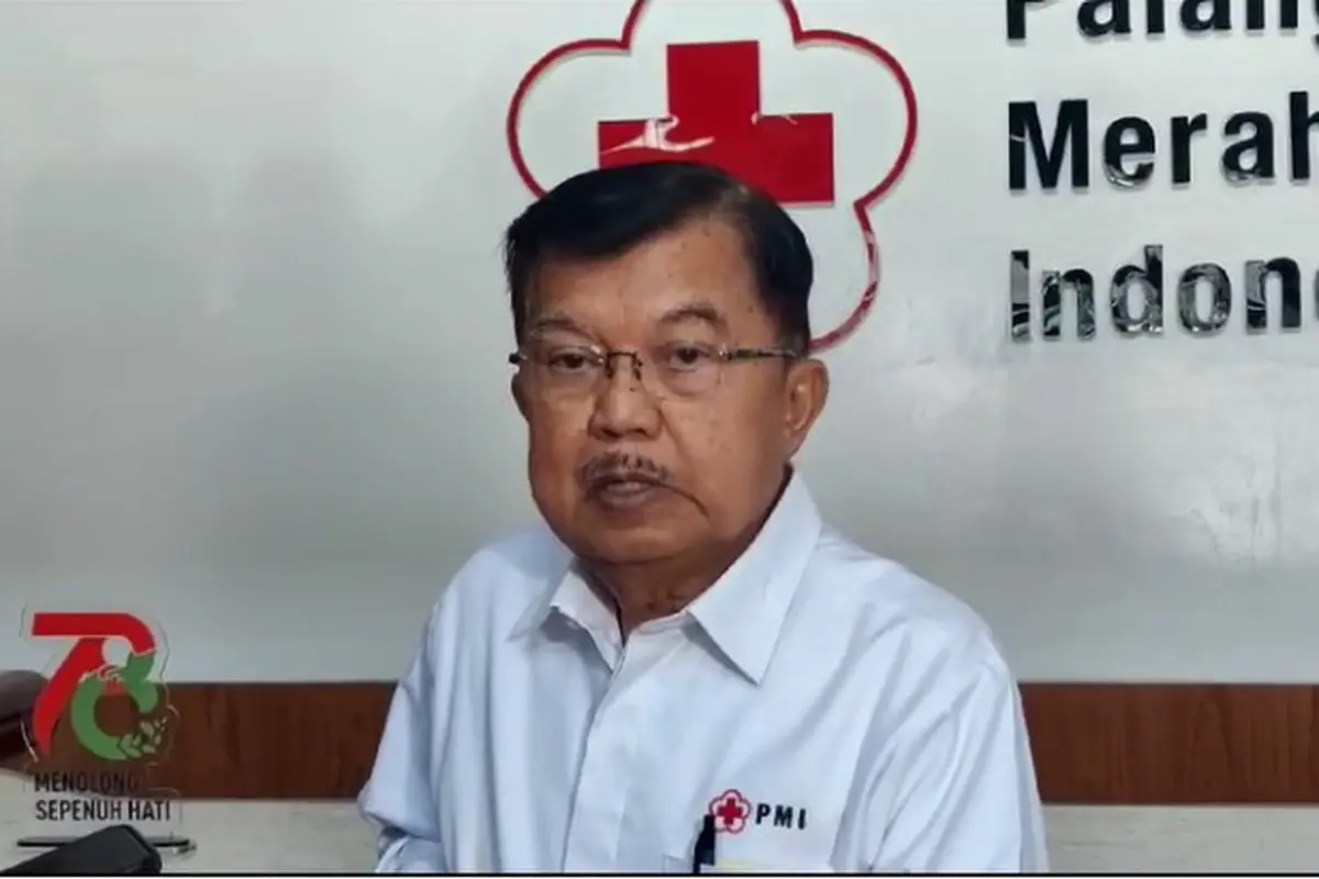 Ketua Umum Palang Merah Indonesia (PMI) Jusuf Kalla (JK)