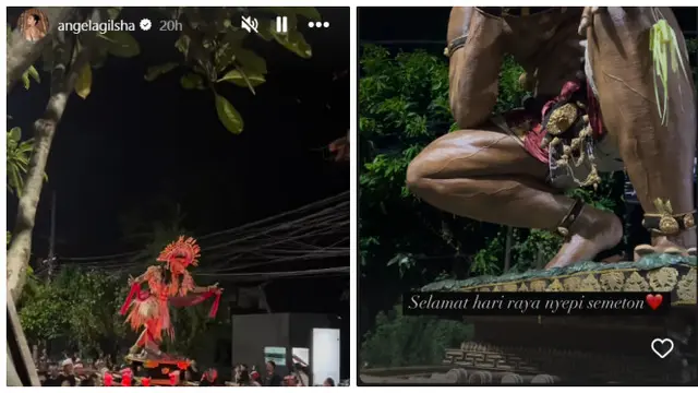 Potret 6 Artis Nonton Ogoh-ogoh Sambut Nyepi 2025, Jennifer Coppen Bersyukur Tinggal di Bali