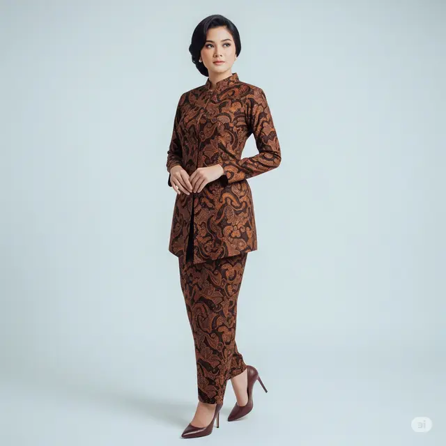 Model Jumpsuit Batik Wanita Terkini.