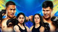Rambong vs Pompet Jadi Suguhan Utama ONE Friday Fights 102,  Islay Erika Kembali Beraksi