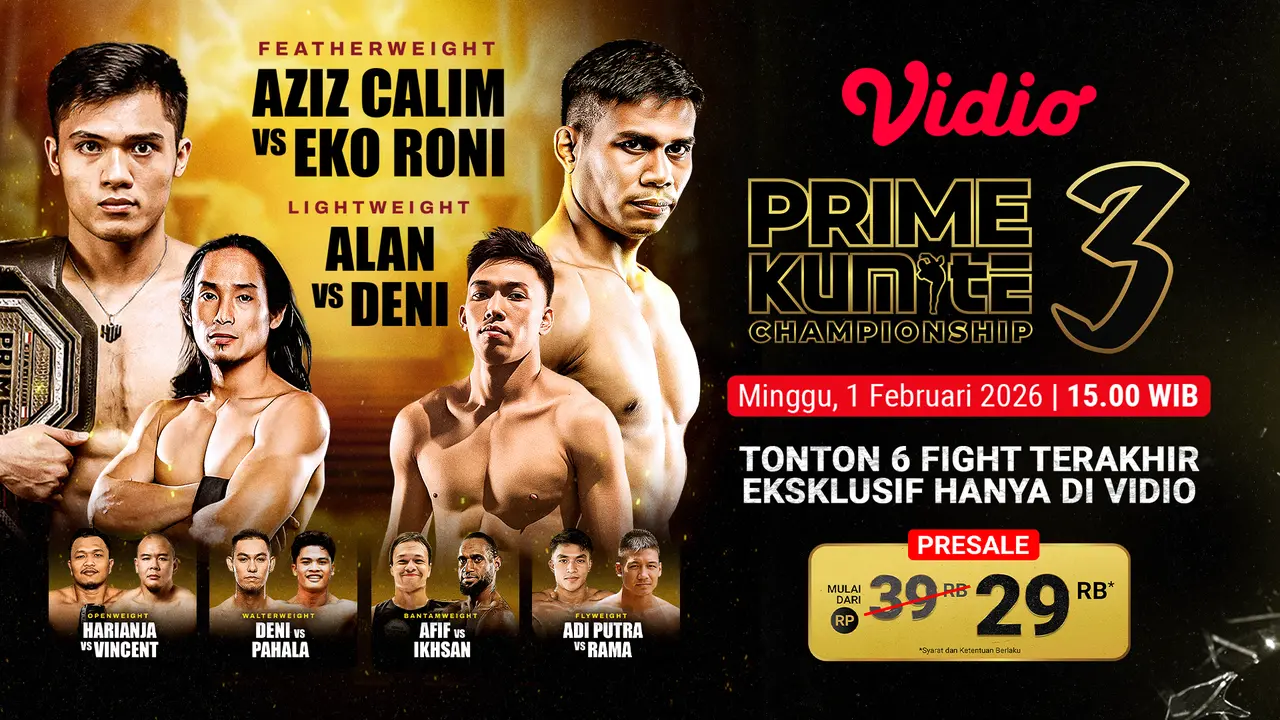 Nonton Prime Kumite Champiobship 3 eksklusif di Vidio. (dok. Vidio.com)