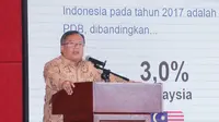 Menteri PPN/Kepala Bappenas Bambang Brodjonegoro pada acara Konsultasi Regional Penyusunan Rancangan Awal Rencana Pembangunan Jangka Menengah Nasional (RPJMN) 2020-2024 Wilayah Sumatera, di Medan, Sumatera Utara, Selasa (13/8/2019).