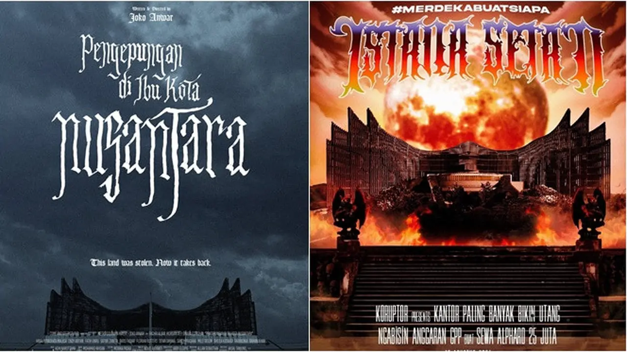 6 Editan Foto IKN Jadi Poster Film Ala Warganet, Polemik Anggaran Diblokir