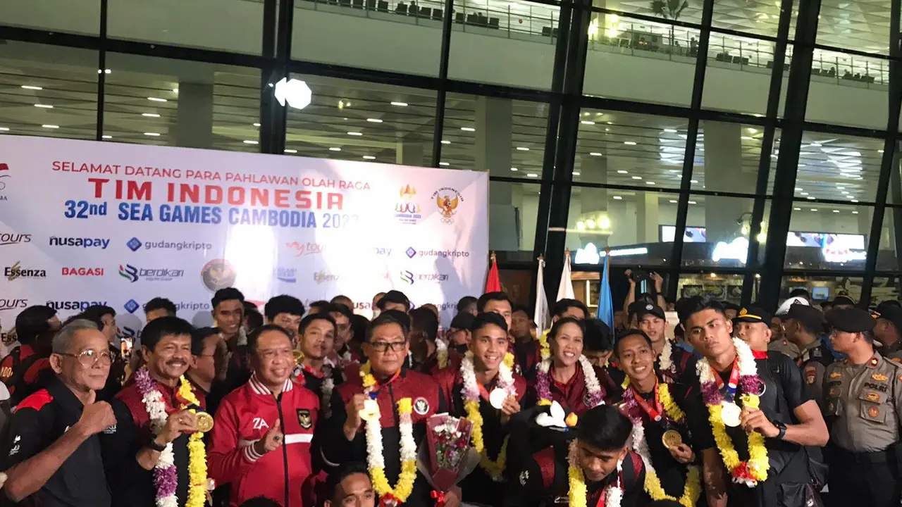 Penyambutan Timnas Indonesia U-22