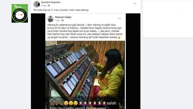 Cek Fata Liputan6.com menelusuri klaim foto buzzer,