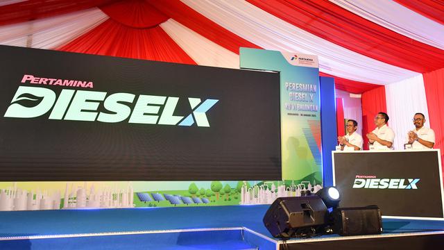 Pertamina resmi meluncurkan bahan bakar BBM ramah lingkungan bernama Diesel X. (Foto: Pertamina)
