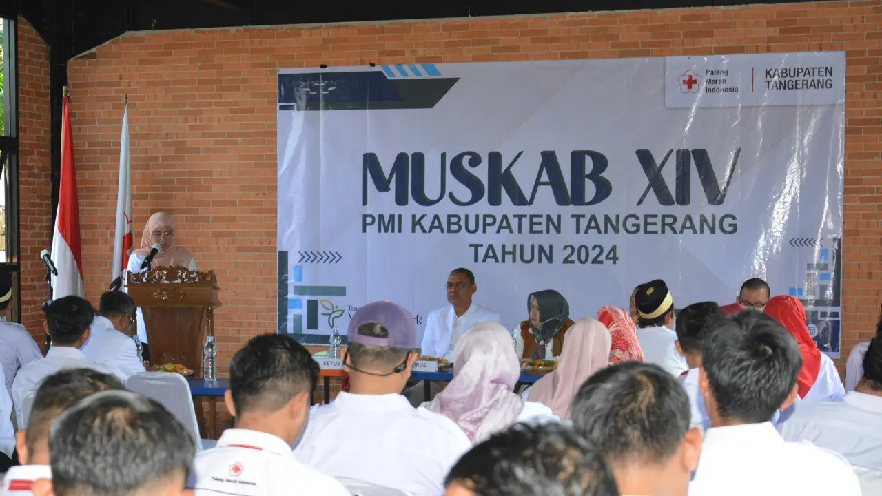Soma Atmaja kembali terpilih secara aklamasi sebagai Ketua Palang Merah Indonesia (PMI) Kabupaten Tangerang periode 2024-2029. (Istimewa)