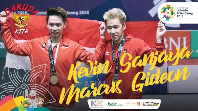 Garuda Kita Asian Games Kevin Sanjaya dan Marcus Gideon