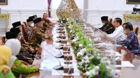 Presiden Jokowi menerima Pimpinan Pusat (PP) Muhammadiyah di Istana Merdeka Jakarta, Jumat (16/9/2022).