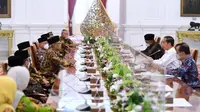 Presiden Jokowi menerima Pimpinan Pusat (PP) Muhammadiyah di Istana Merdeka Jakarta, Jumat (16/9/2022).