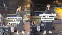 Penyanyi Dikta baru-baru ini tampil di panggung dengan membawa nilai inklusif disabilitas karena didampingi juru bahasa isyarat (JBI). Foto: tangkapan layar Instagram HOOKSpace.