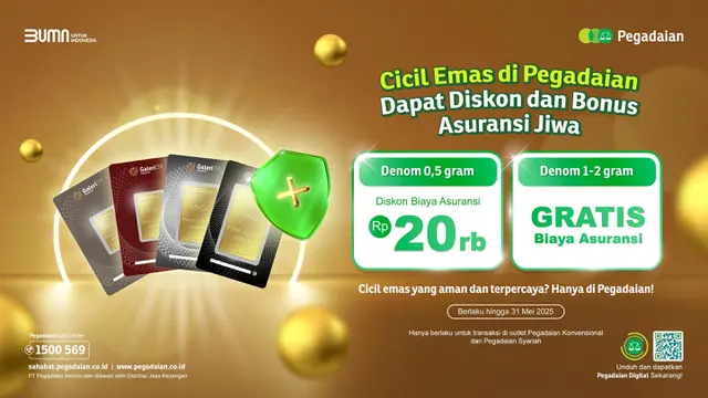 Cicil Emas di Pegadaian.