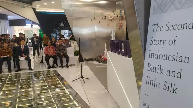Proyek Kolaborasi Budaya Indonesia dan Kota Jinju Korea Selatan, Tampilkan Batik dan Jinju Silk.  foto: istimewa