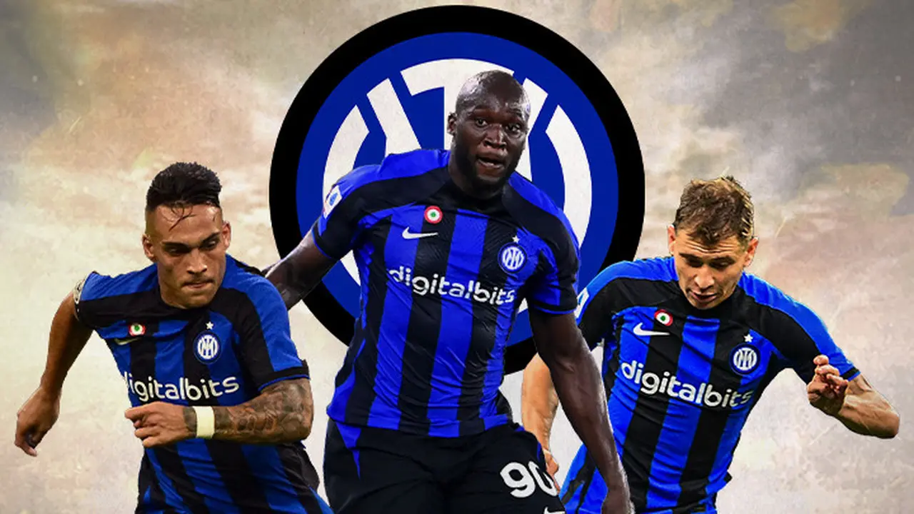 Ilustrasi - Lautaro Martinez, Romelu Lukaku, Nicolo Barella