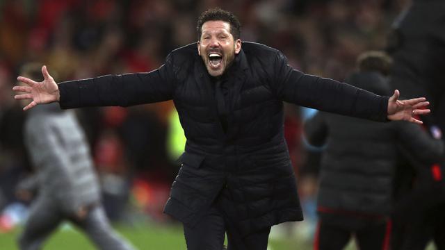 Taklukkan Liverpool di Anfield, Atletico Lolos ke Perempat Final