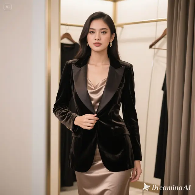 Blazer Velvet Kerah Shawl