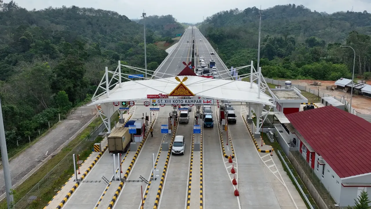 Gerbang Tol tol Pekanbaru-Koto Kampar. (Dok Hutama Karya)