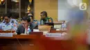Dalam rapat tersebut, Menteri Pertahanan Prabowo Subianto berhalangan hadir karena pada saat bersamaan memiliki agenda khusus sehingga Wamenhan M. Herindra yang mewakilinya. (Liputan6.com/Faizal Fanani)