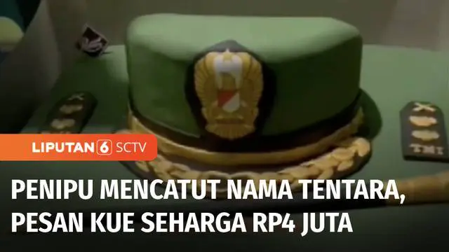 Aksi penipuan terjadi di Kota Depok, Jawa Barat. Kali ini seorang pelaku mengaku sebagai anggota Kodim 0508 Depok dan berhasil menipu sebuah toko kue, dengan memesan kue ulang tahun berdesain khusus seharga Rp4 juta.