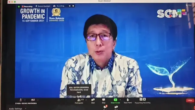 PT Surya Citra Media Tbk (SCMA) mendapatkan penghargaan Bisnis Indonesia Award pada Rabu (15/9/2021). (Dok: Istimewa)