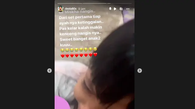 Kalah Telak di Pertandingan Ping Pong Lawan Abdel Achrian, Desta Dapat Pesan Menyentuh dari Anaknya. (instagram.com/desta80s)