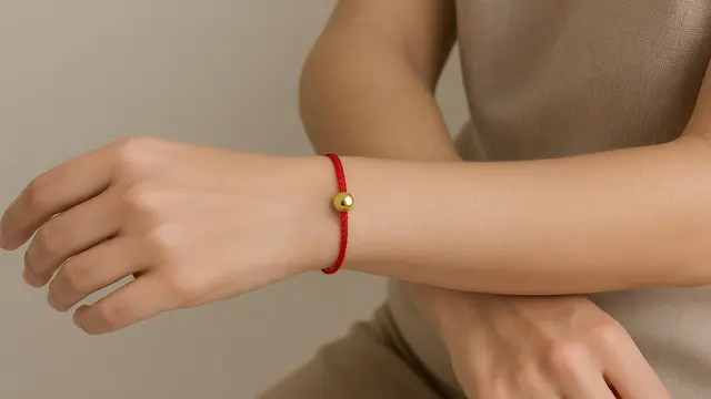 Model Gelang Tali Plat Emas yang Sedang Tren/Ilustrasi oleh AI