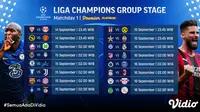 Jadwal dan Live Streaming Liga Champions 2021/2022 Pekan Pertama di Vidio, 14-16 September 2021. (Sumber : dok. vidio.com)