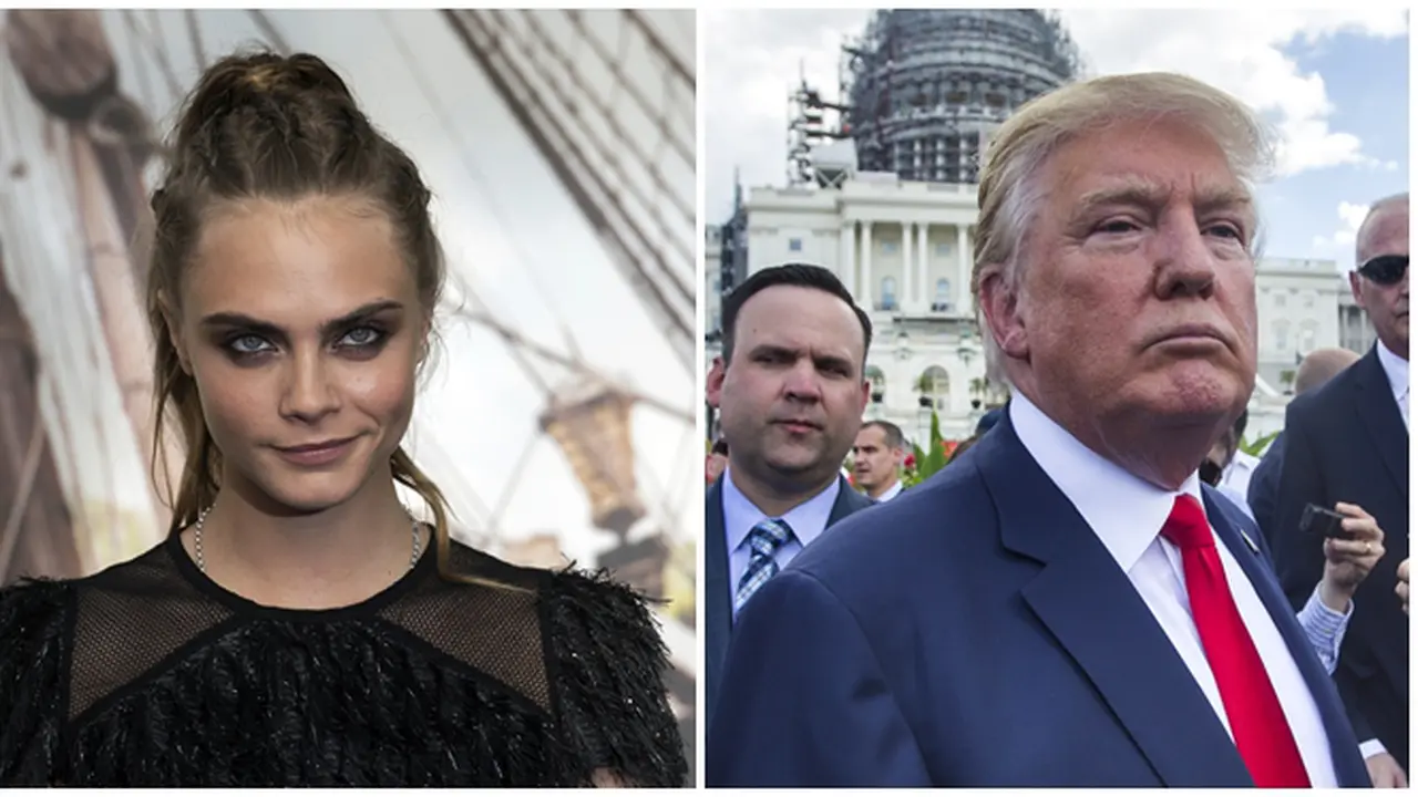 Cara Delevingne dan Donald Trump