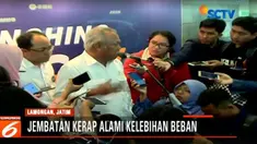 Kesimpulan sementara tiga truk naas yang berjalan beriringan itu melebihi beban maksimal.