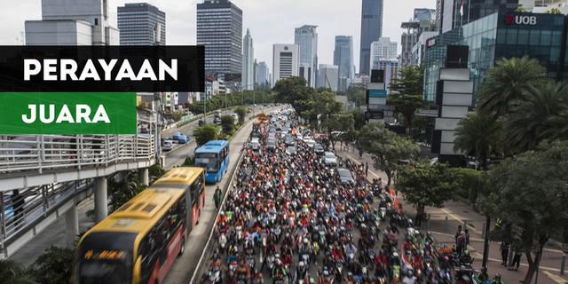 VIDEO: Perayaan Persija Juara Piala Presiden 2018 Bersama Jakmania