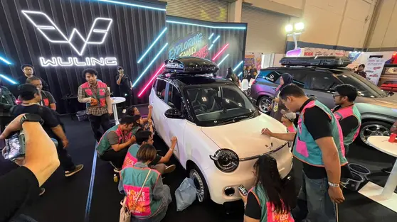 Ketika Wuling Aira ev Jadi Kanvas Seni