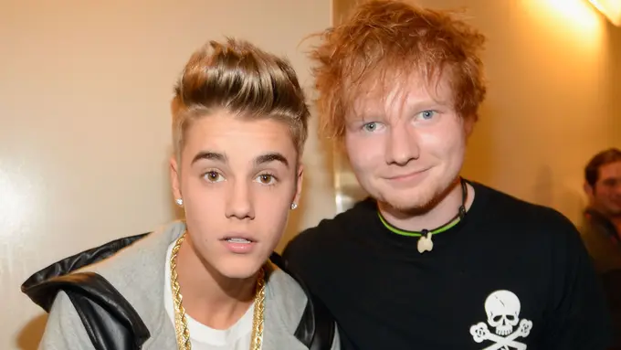Justin Bieber dan Ed Sheeran