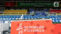 Suasana Stadion Rizal Memorial di Manila, Filipina, Senin (25/11/2019). Stadion ini akan menjadi venue cabang sepak bola SEA Games 2019. (Bola.com/M Iqbal Ichsan)